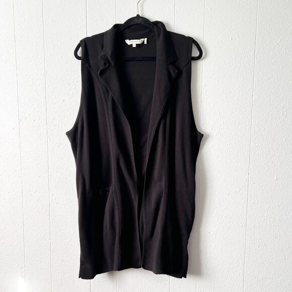 Foxcroft Womens Grandpa Cardigan Vest 3X Stretch Career Office Casual Workwear - Picture 1 of 11